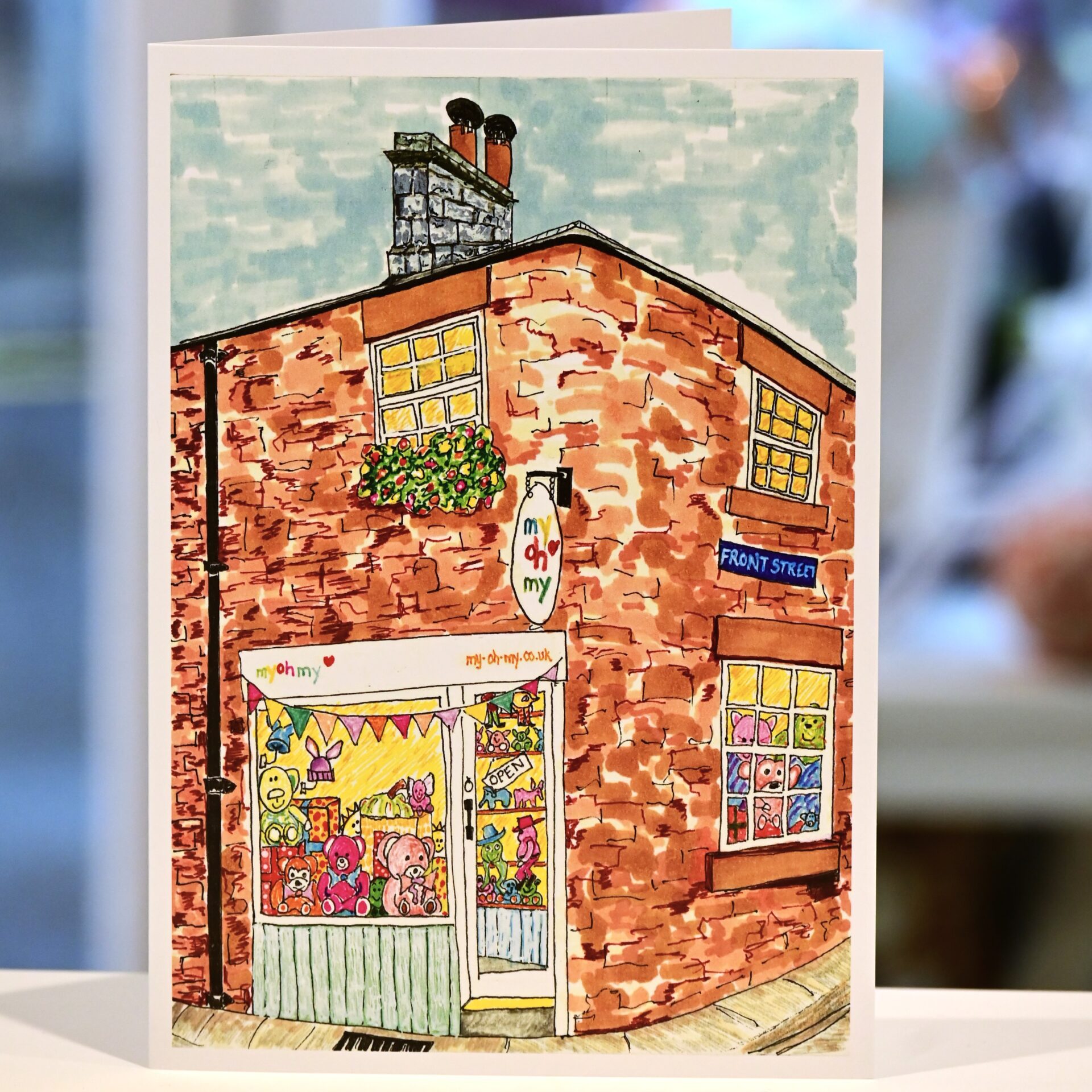 My Oh My Shop Front Greeting Card - Image 2